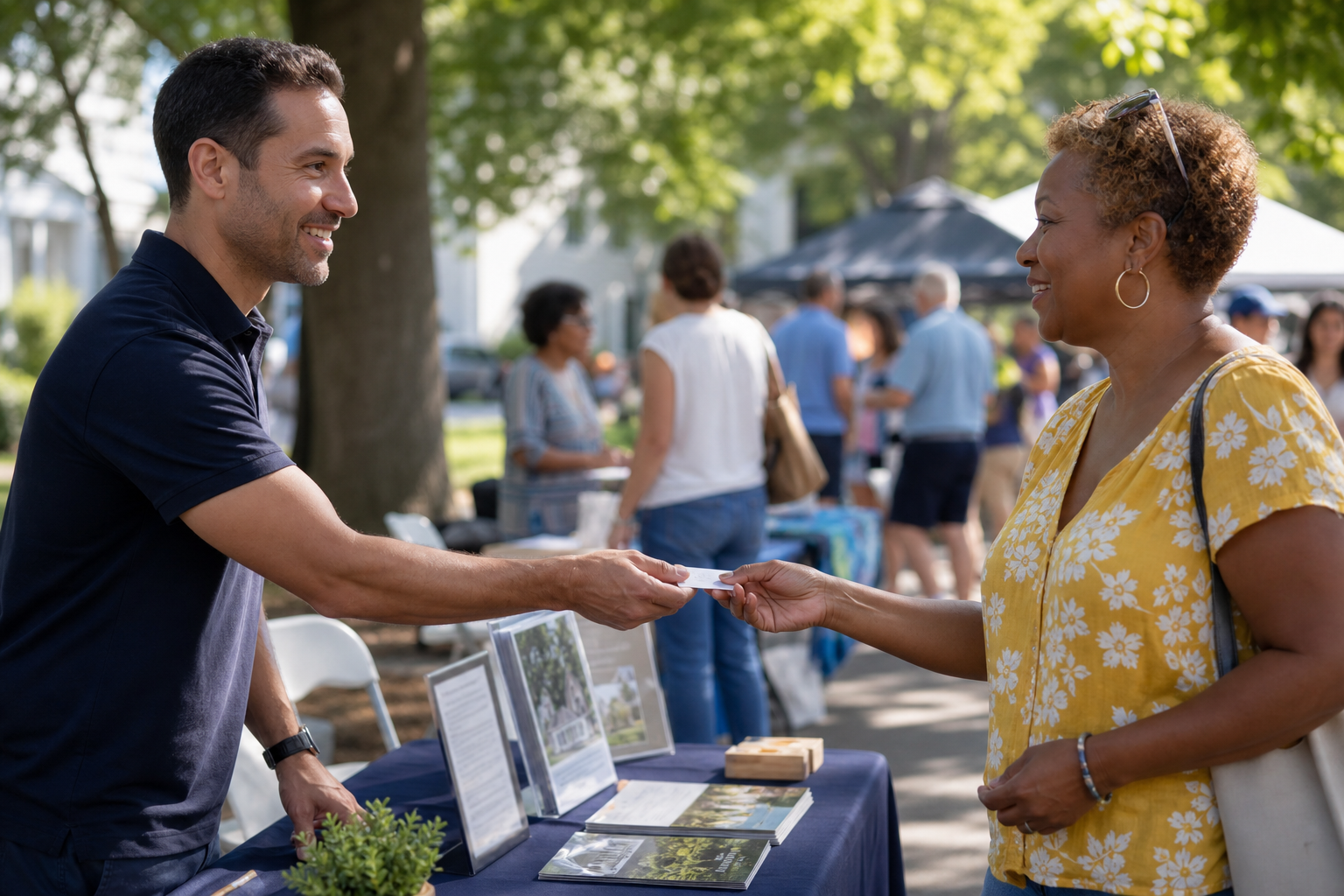 Turn a weekend community event into meetings this month